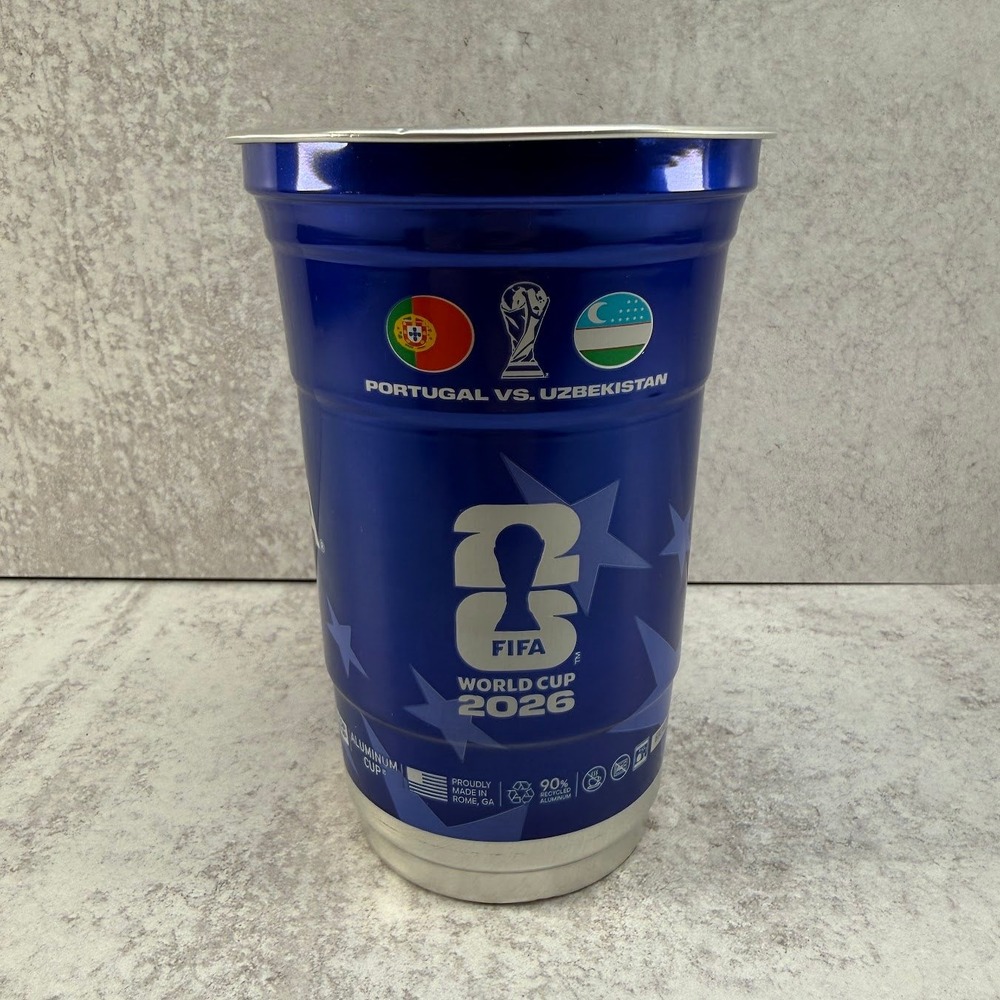 Portugal vs Uzbekistan FIFA World Cup 2026 Michelob Ultra Aluminum Souvenir Cup
